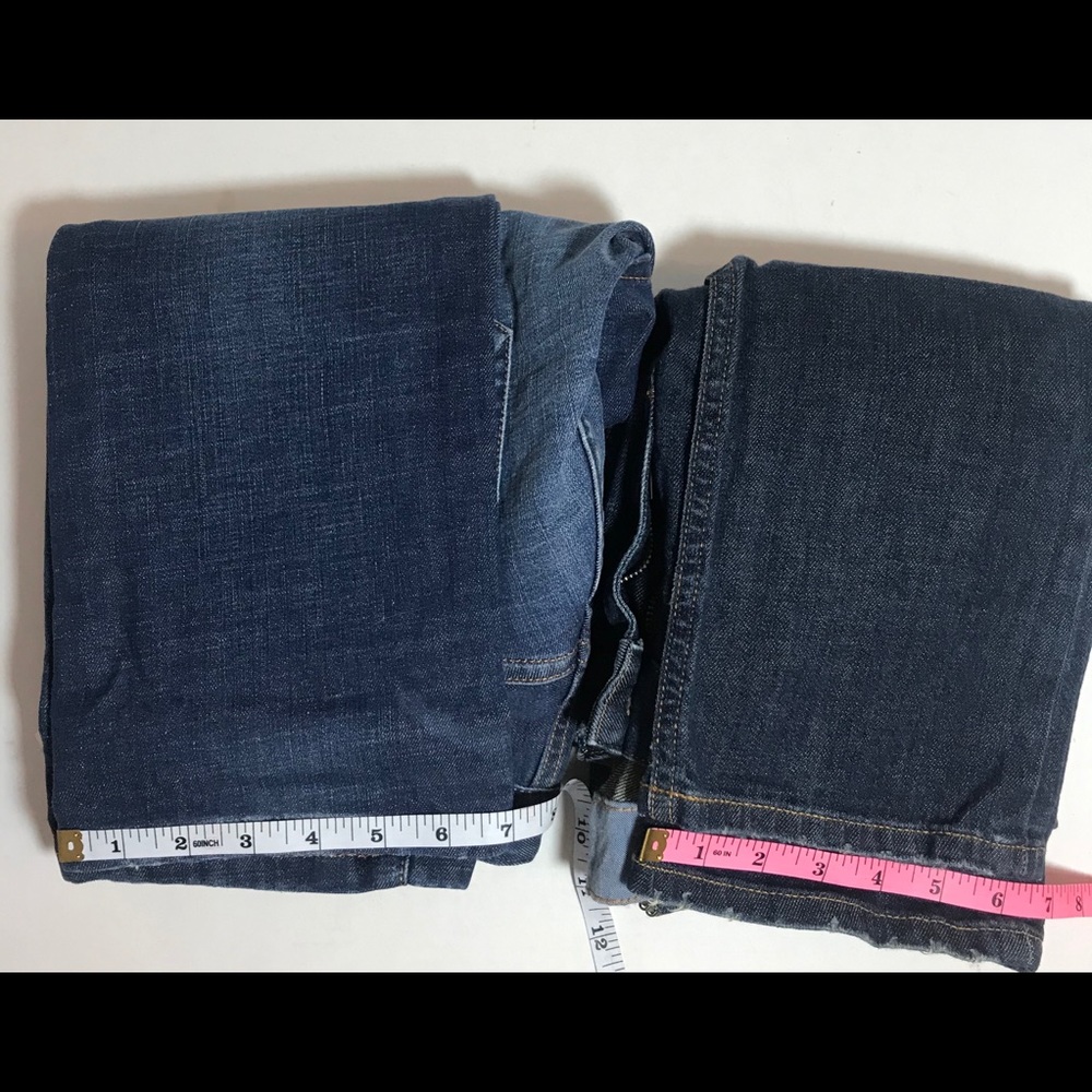2 PAIR GAP JEANS LOT  Easy Straight 25/0, 1 is BNWT Original owner PRICE FIRM! - Picture 12 of 13